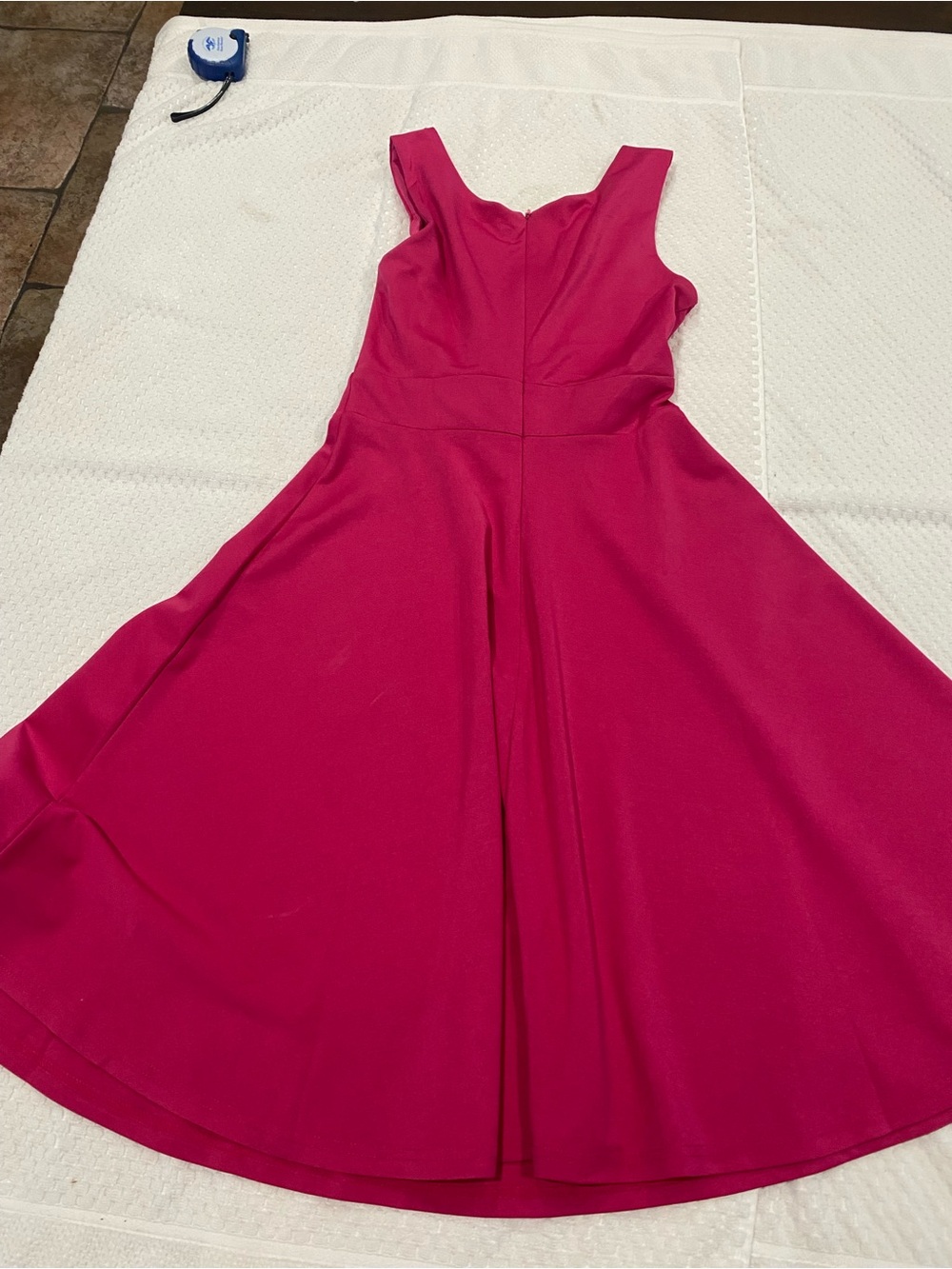 Grace Karin Hot Pink Sleeveless Fit-and-Flare Mini Dress - Picture 6 of 7